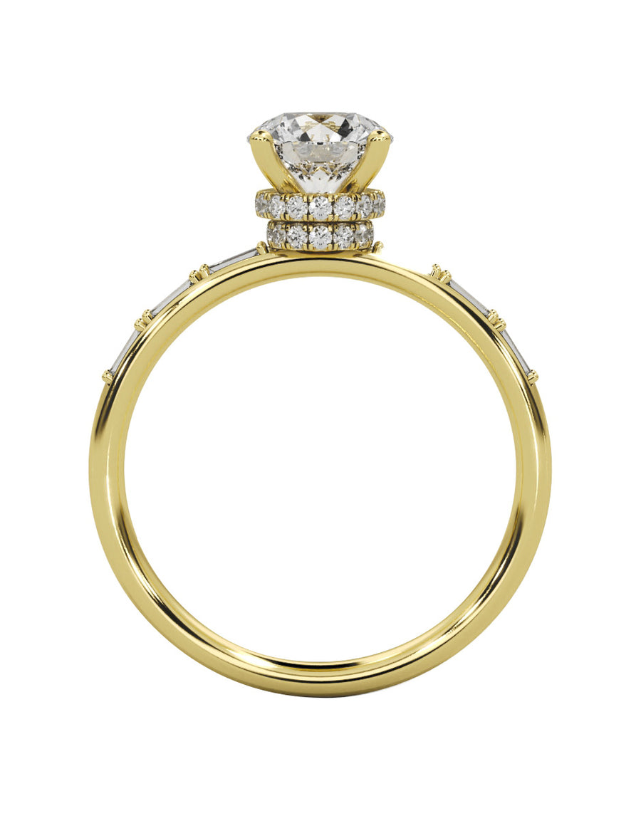 MONTADURA PARA PERSONALIZAR ANILLO DE COMPROMISO - PAVÉ