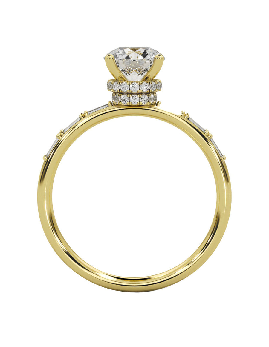 Anillo de compromiso - pavé - M847-RD-LG