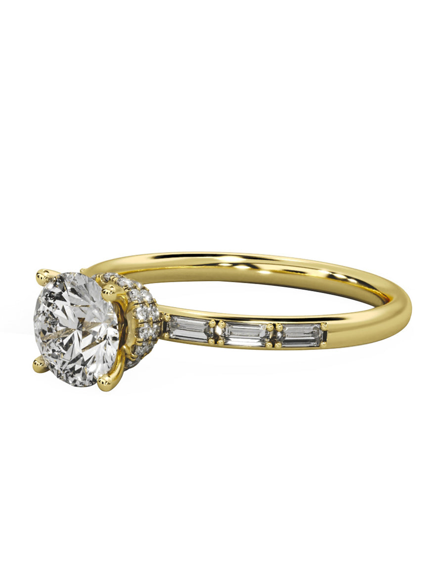 MONTADURA PARA PERSONALIZAR ANILLO DE COMPROMISO - PAVÉ