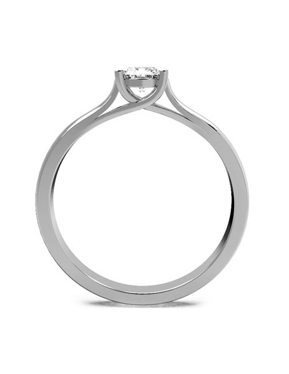ANILLO DE COMPROMISO DE ORO 14K CON DIAMANTE DE LABORATORIO (SUSTENTABLE) 0.24 D VVS2 Amore Mio!