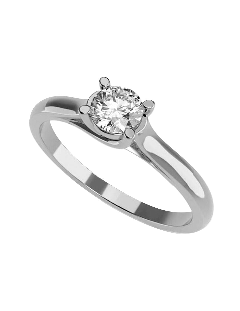 ANILLO DE COMPROMISO DE ORO 14K CON DIAMANTE DE LABORATORIO (SUSTENTABLE) 0.24 D VVS2 Amore Mio!
