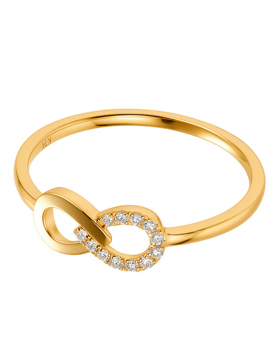 Anillo de Moda con Pavé