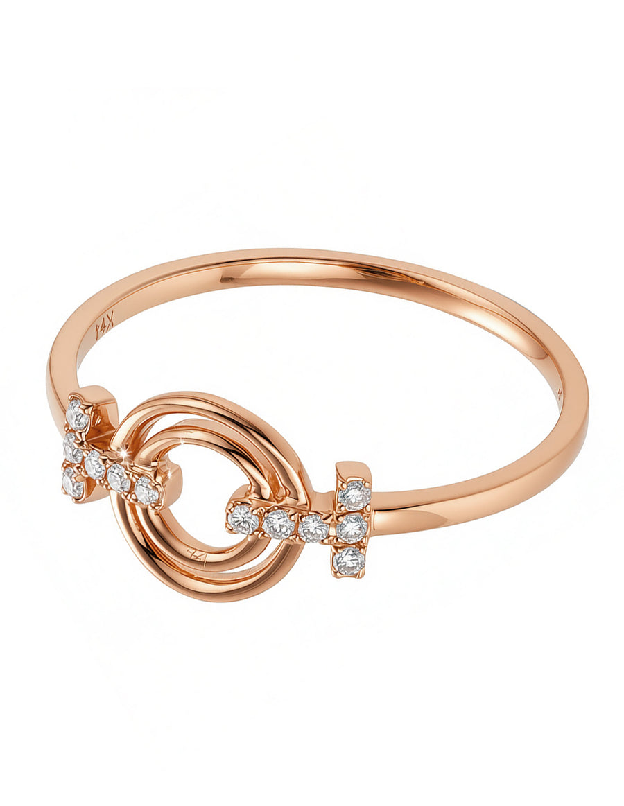 Anillo de Moda con Pavé