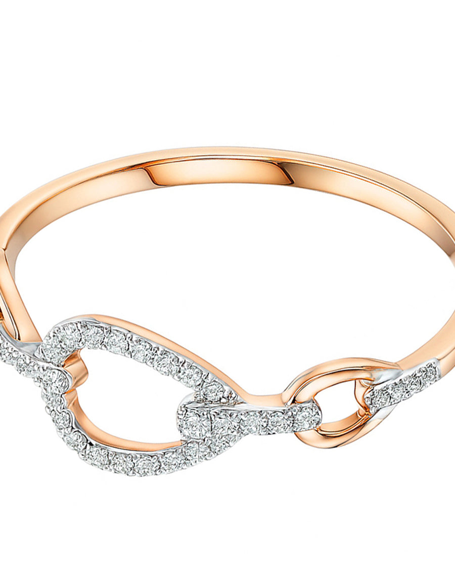 Anillo de Moda con Pavé