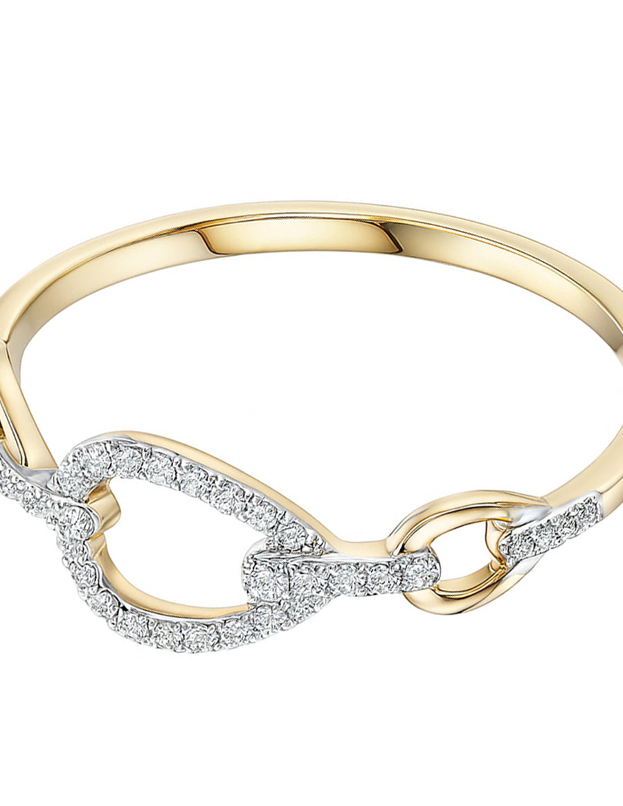 Anillo de Moda con Pavé