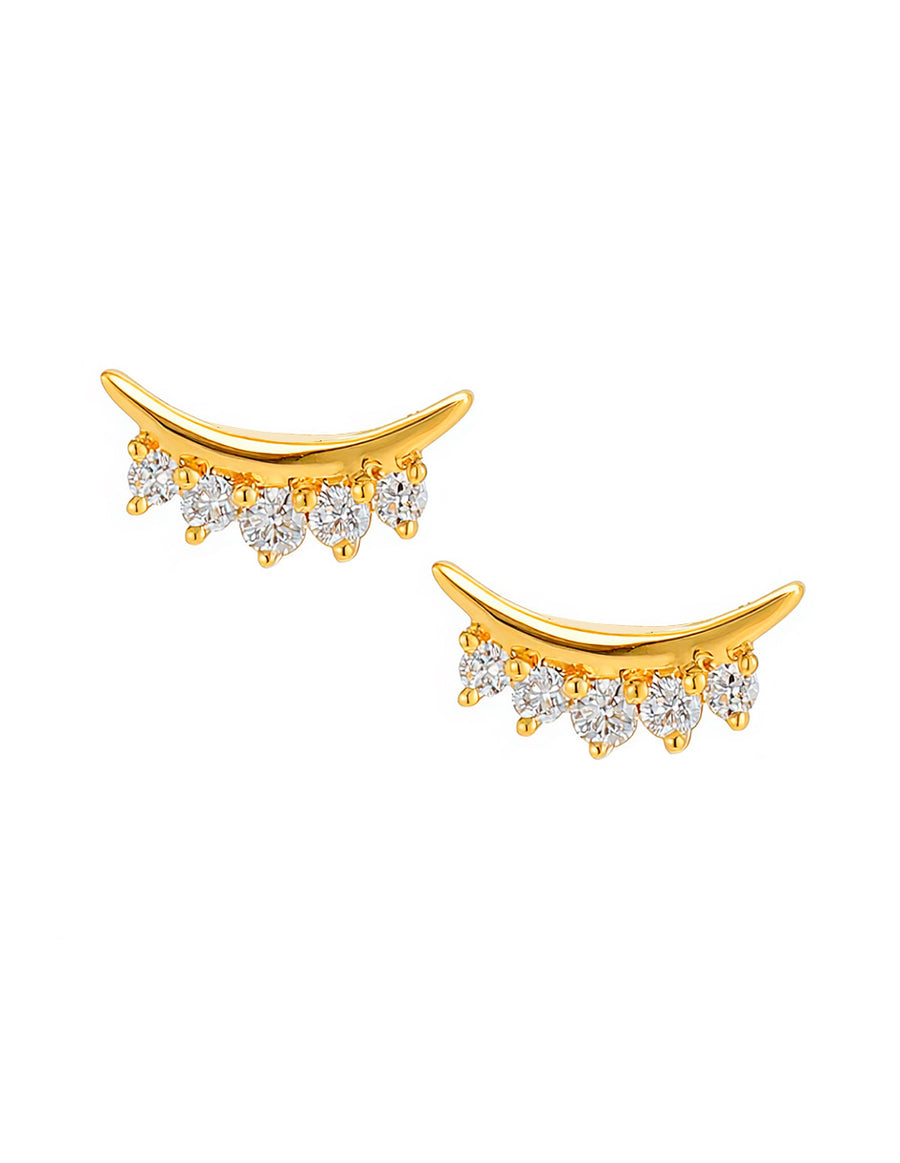 Aretes con Piedras Laterales