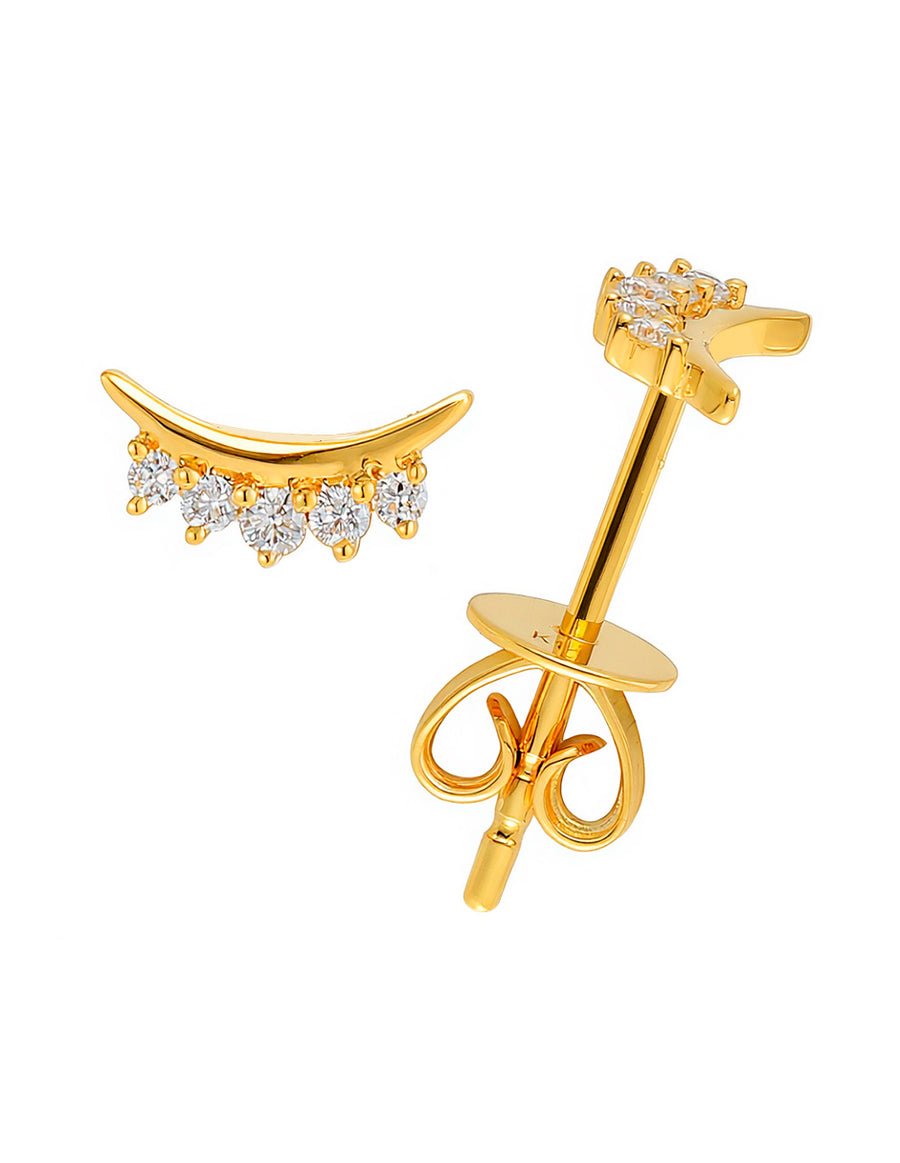 Aretes con Piedras Laterales