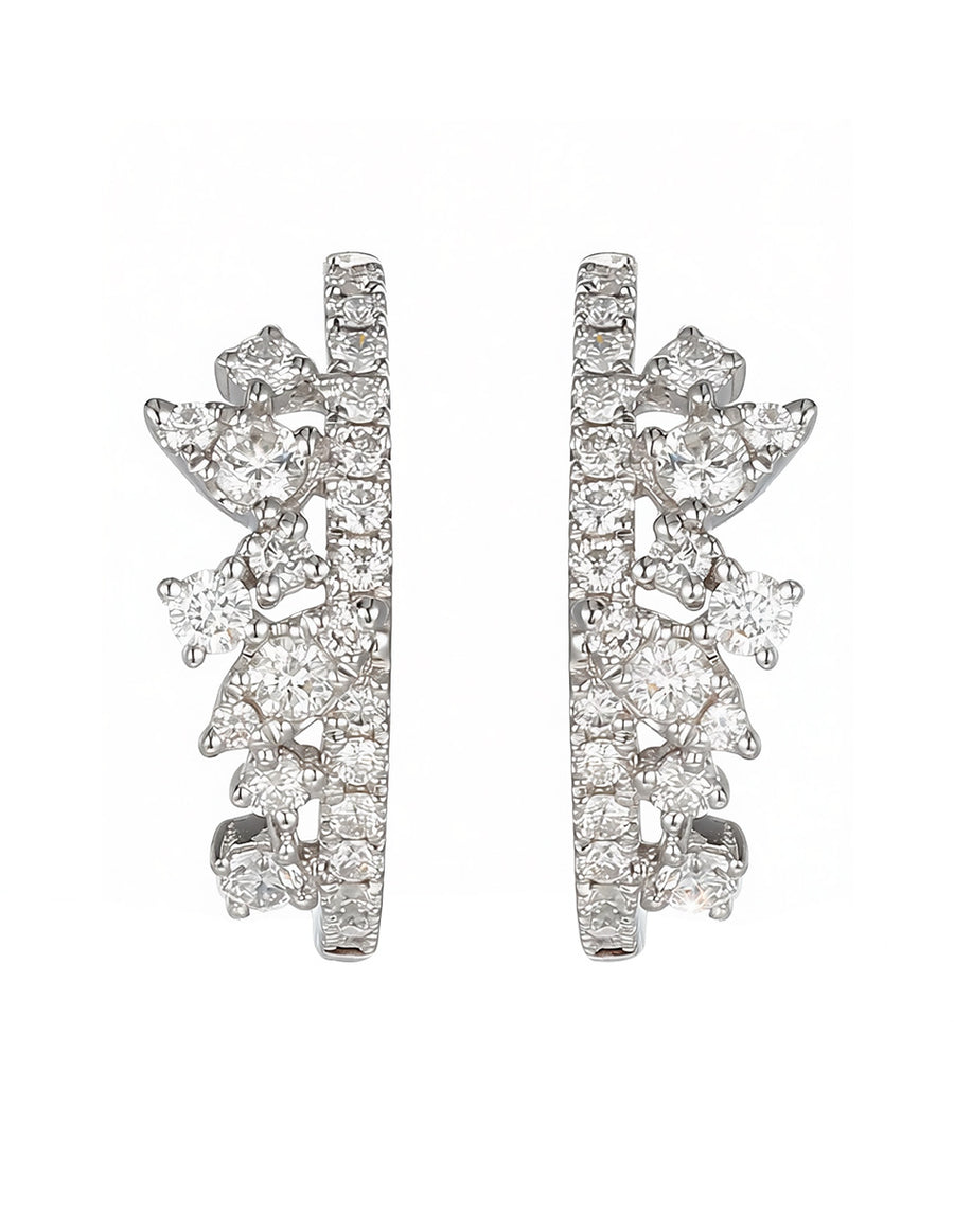 Aretes con Piedras Laterales