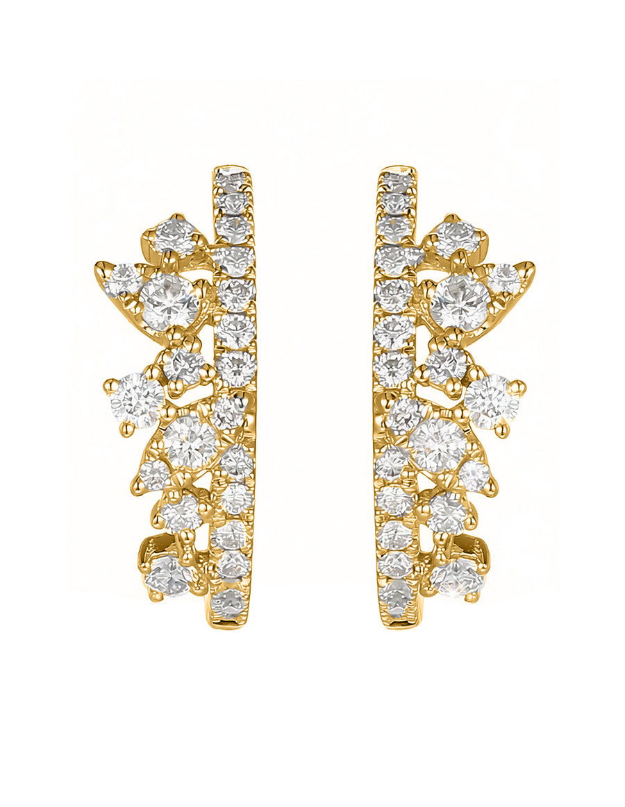 Aretes con Piedras Laterales