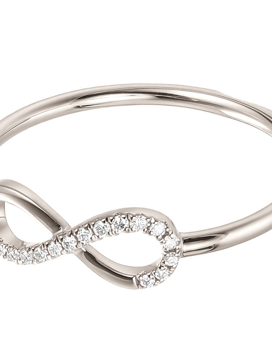 Anillo de Moda con Piedras Laterales
