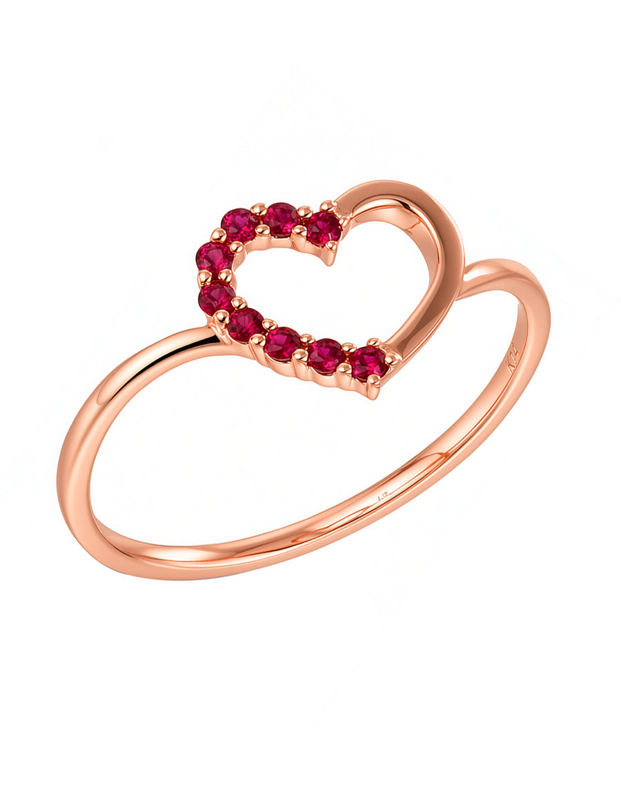 Anillo de Moda con Piedras Laterales