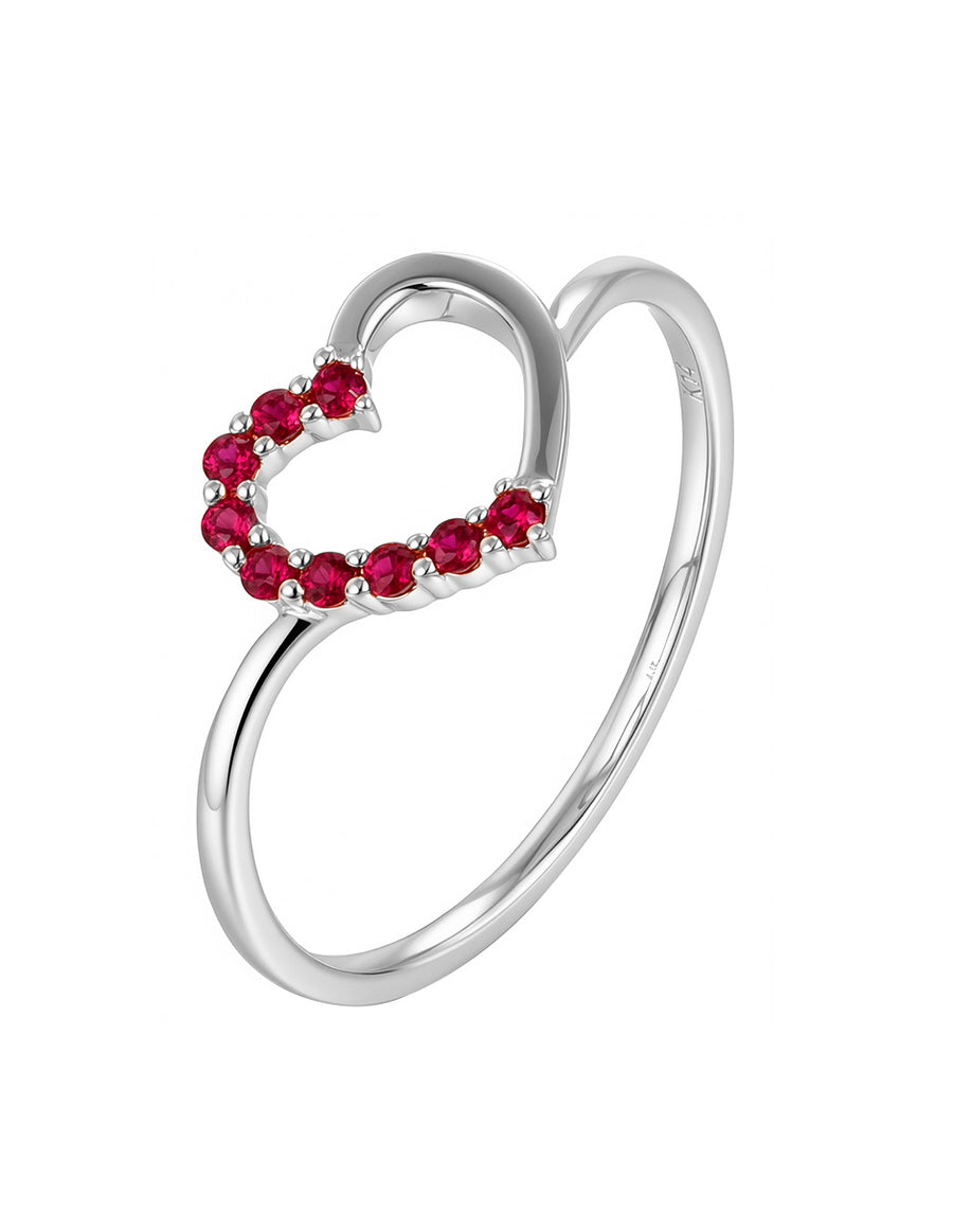 Anillo de Moda con Piedras Laterales