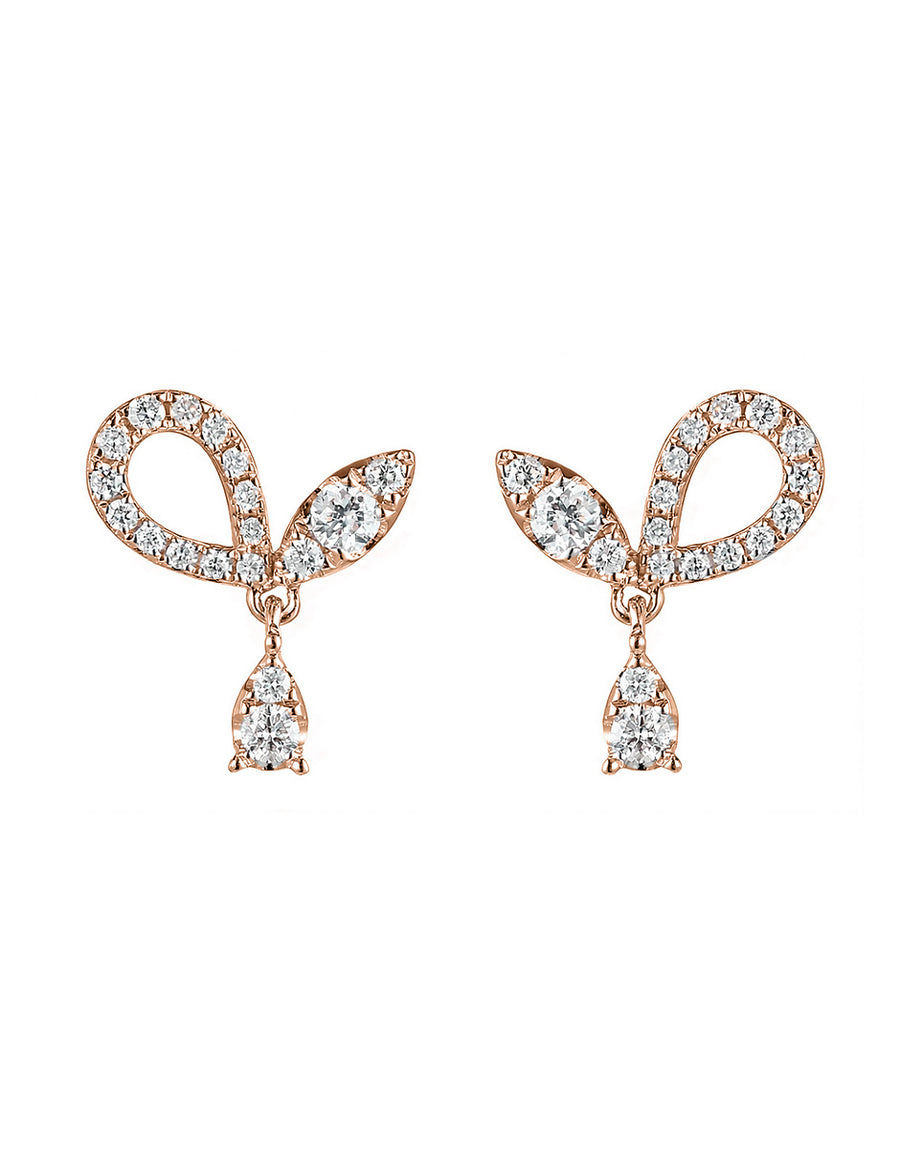 Aretes con Piedras Laterales