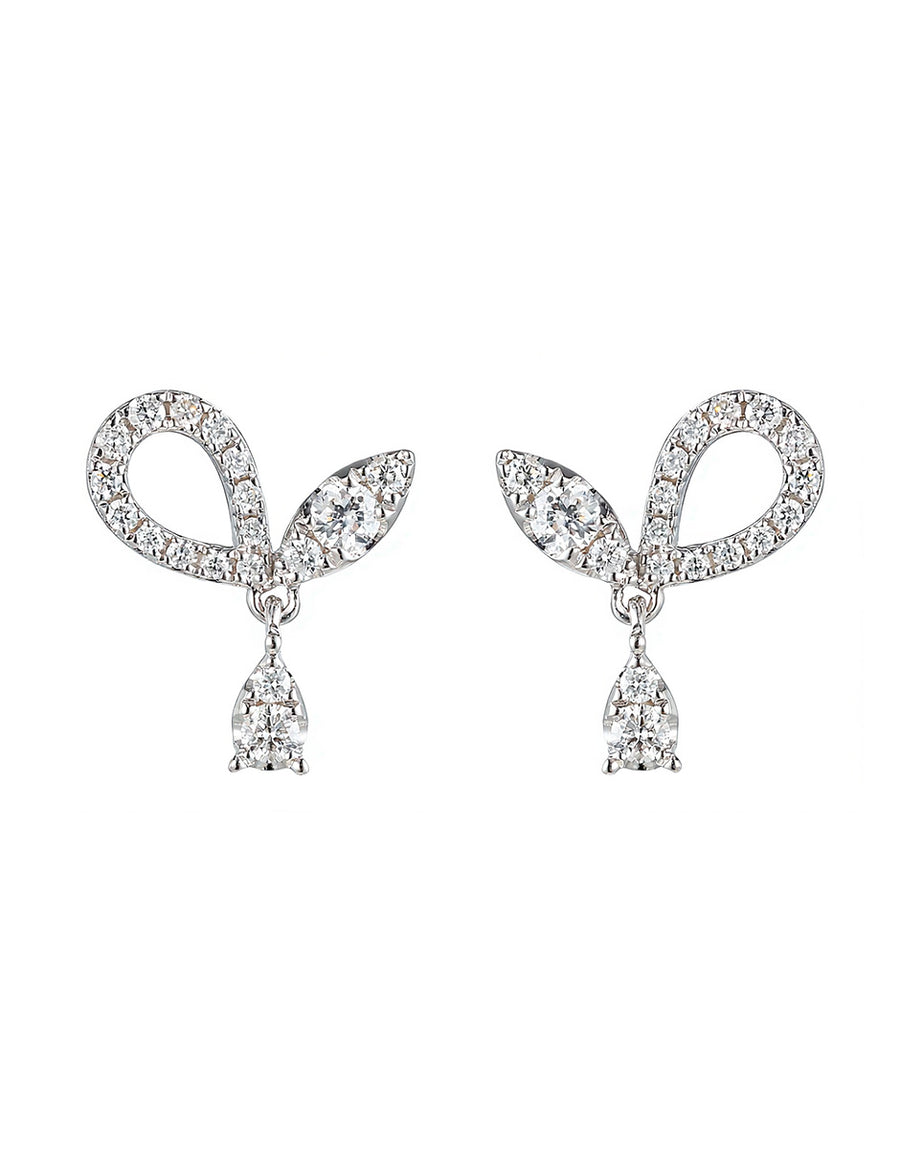 Aretes con Piedras Laterales
