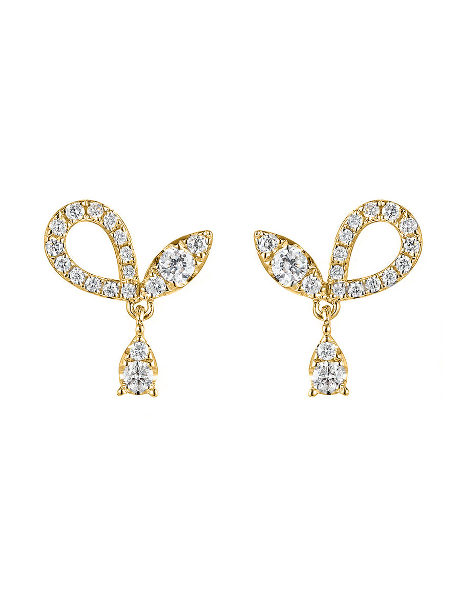Aretes con Piedras Laterales