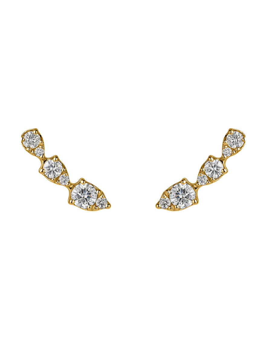 Aretes con Piedras Laterales