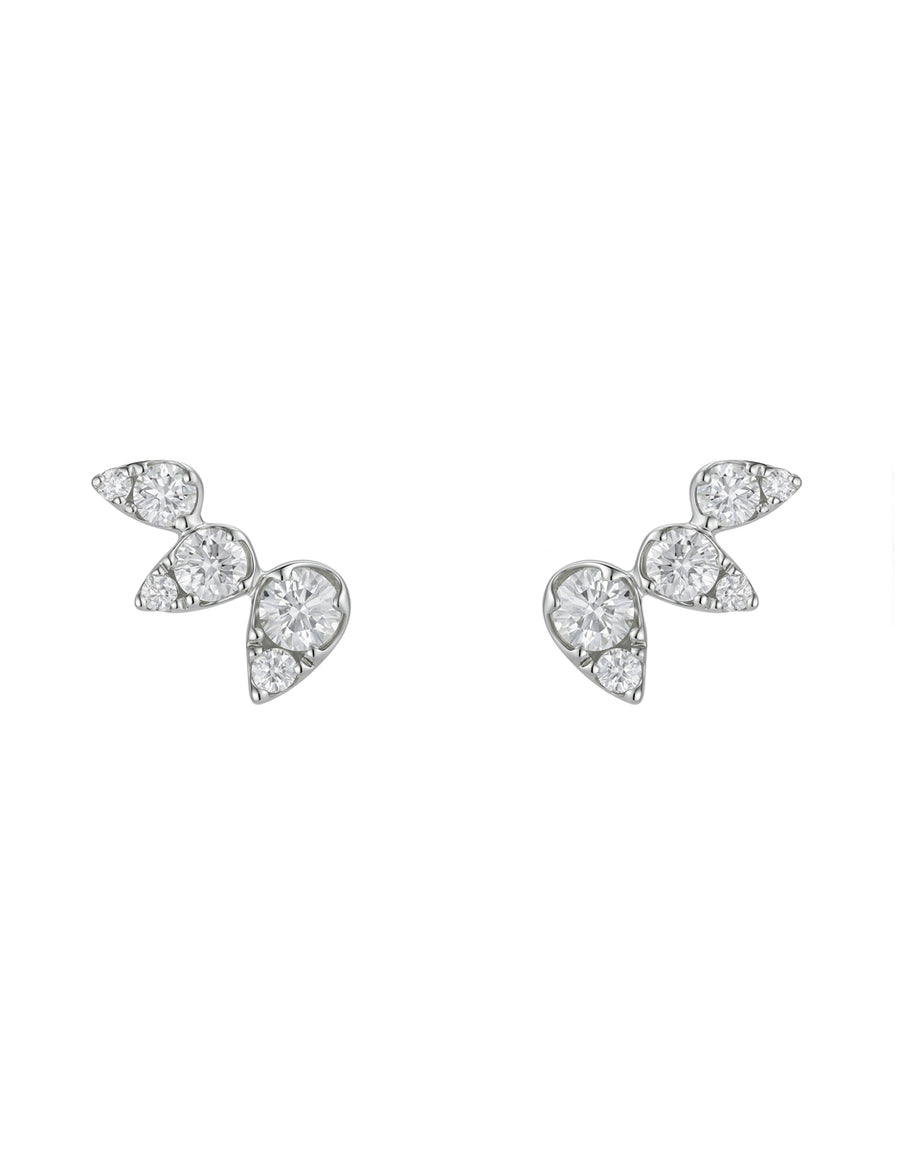 Aretes con Piedras Laterales
