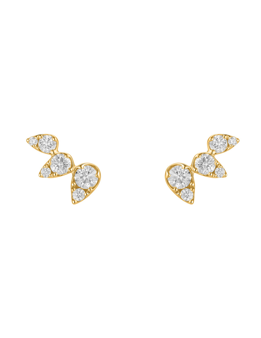 Aretes con Piedras Laterales