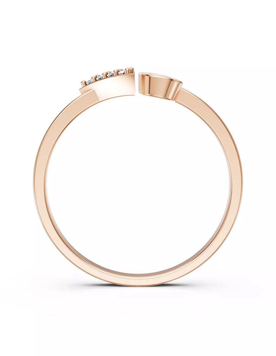 Anillo de Compromiso - pavé - MIO36-RG-CZ