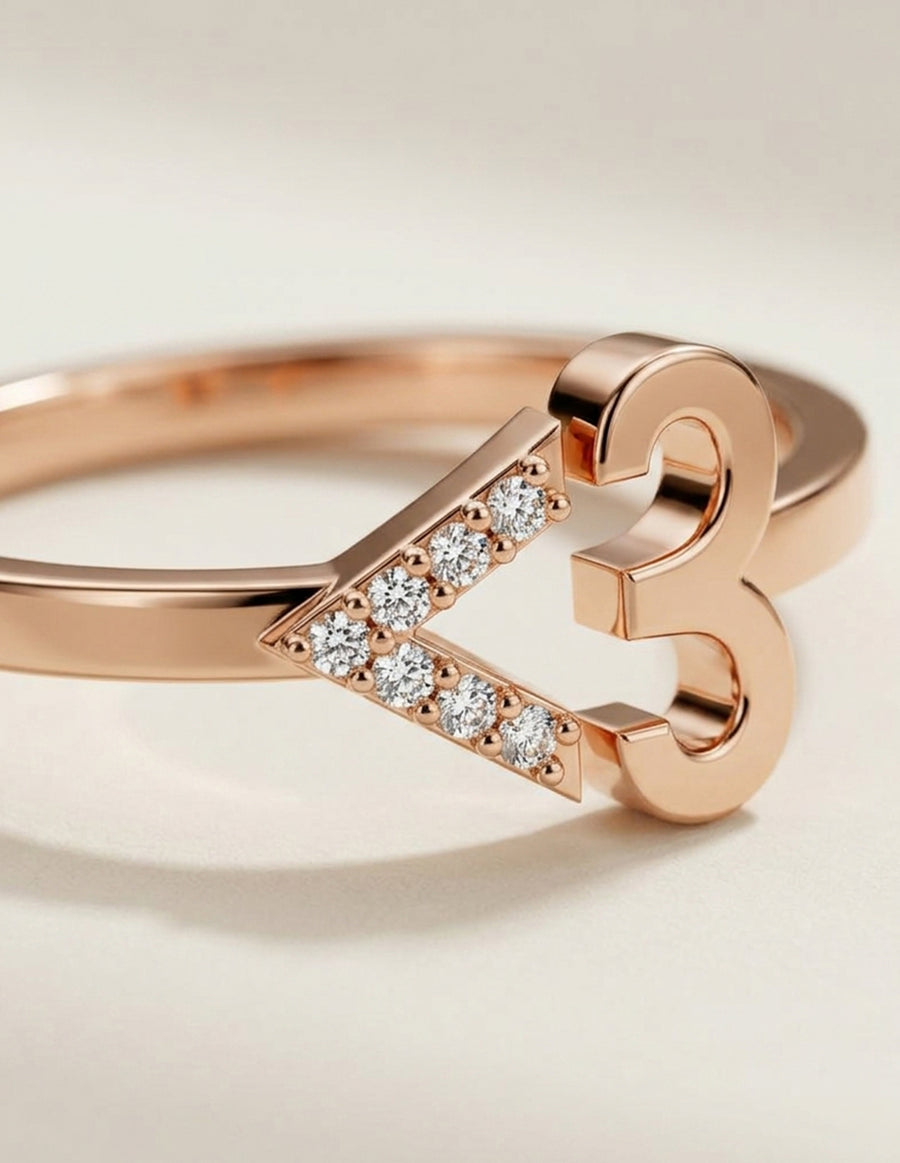 Anillo de Compromiso - pavé - MIO36-RG-CZ