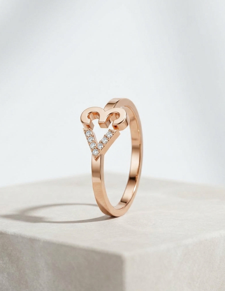 Anillo de Compromiso - pavé - MIO36-RG-CZ