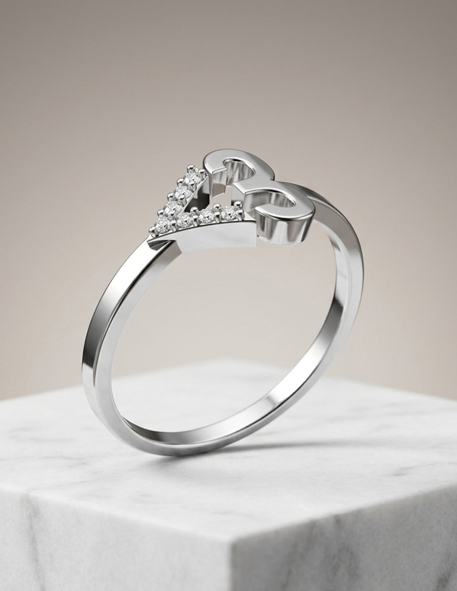 Anillo de Compromiso - pavé - MIO36-RG-CZ