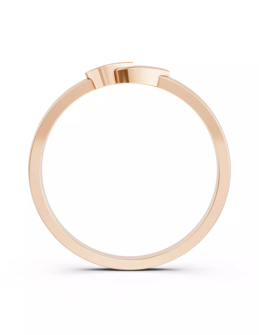 Anillo de Compromiso - solitario - MIO40-RG-CZ