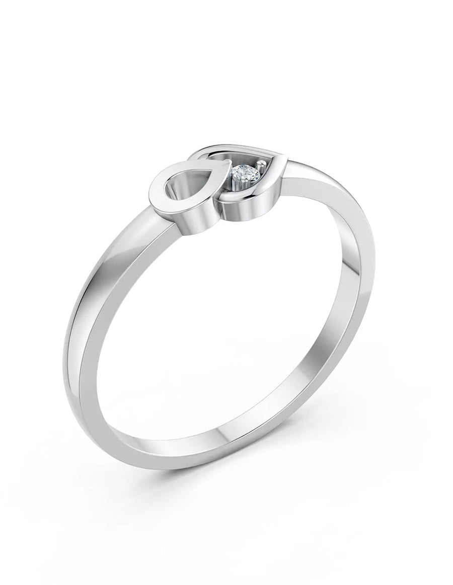 Anillo de Compromiso - solitario - MIO40-RG-CZ