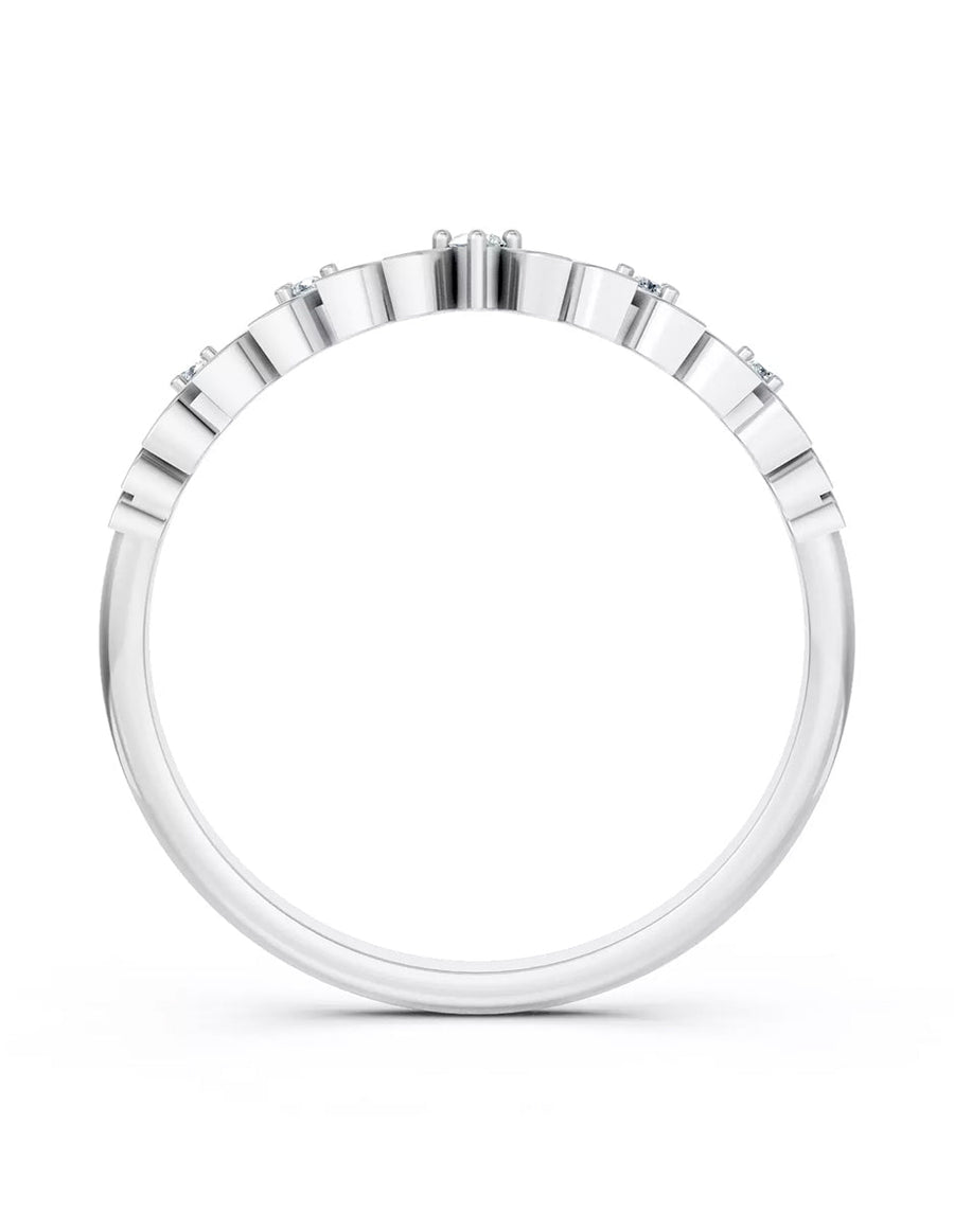 Anillo de Compromiso - piedras laterales - MIO41-RG-CZ