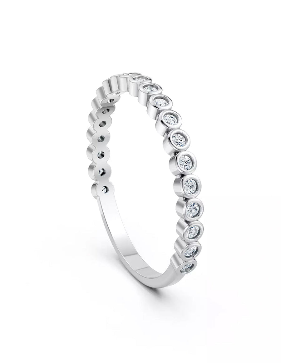 Anillo de Compromiso - piedras laterales - MIO44-RG-CZ