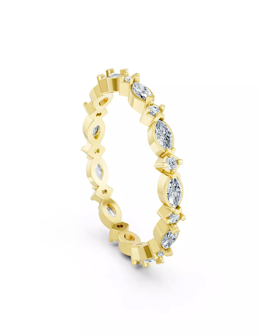 Anillo de Compromiso - piedras laterales - MIO46-RG-CZ