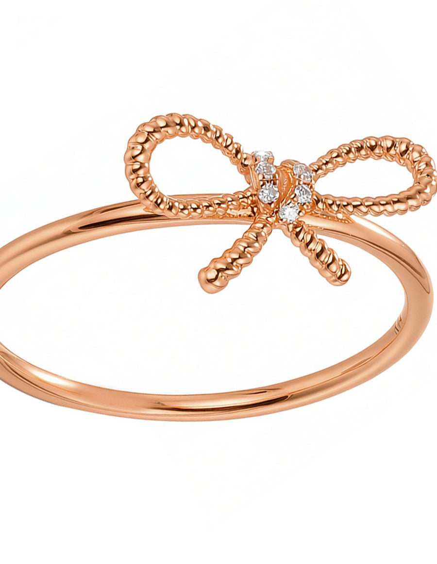 Anillo de Moda con Piedras Laterales