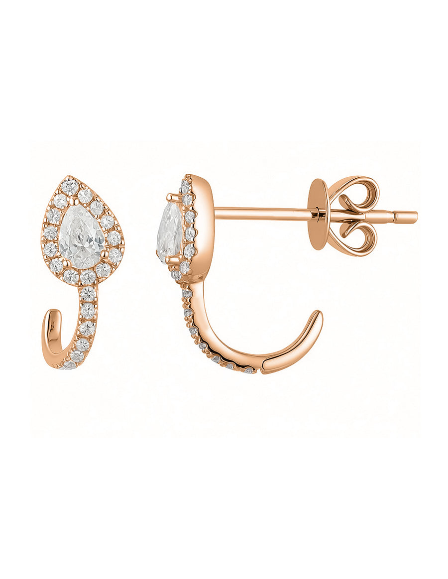 Aretes con Piedras Laterales