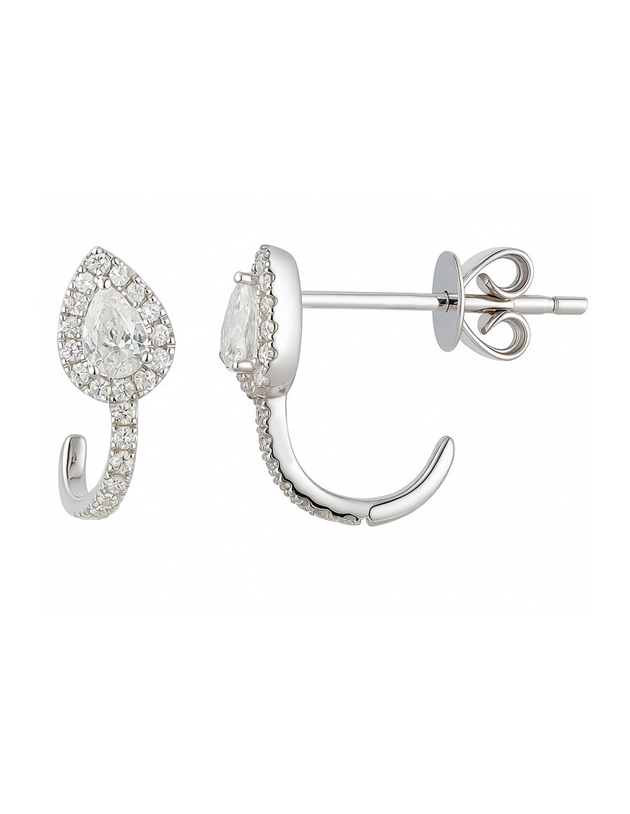 Aretes con Piedras Laterales