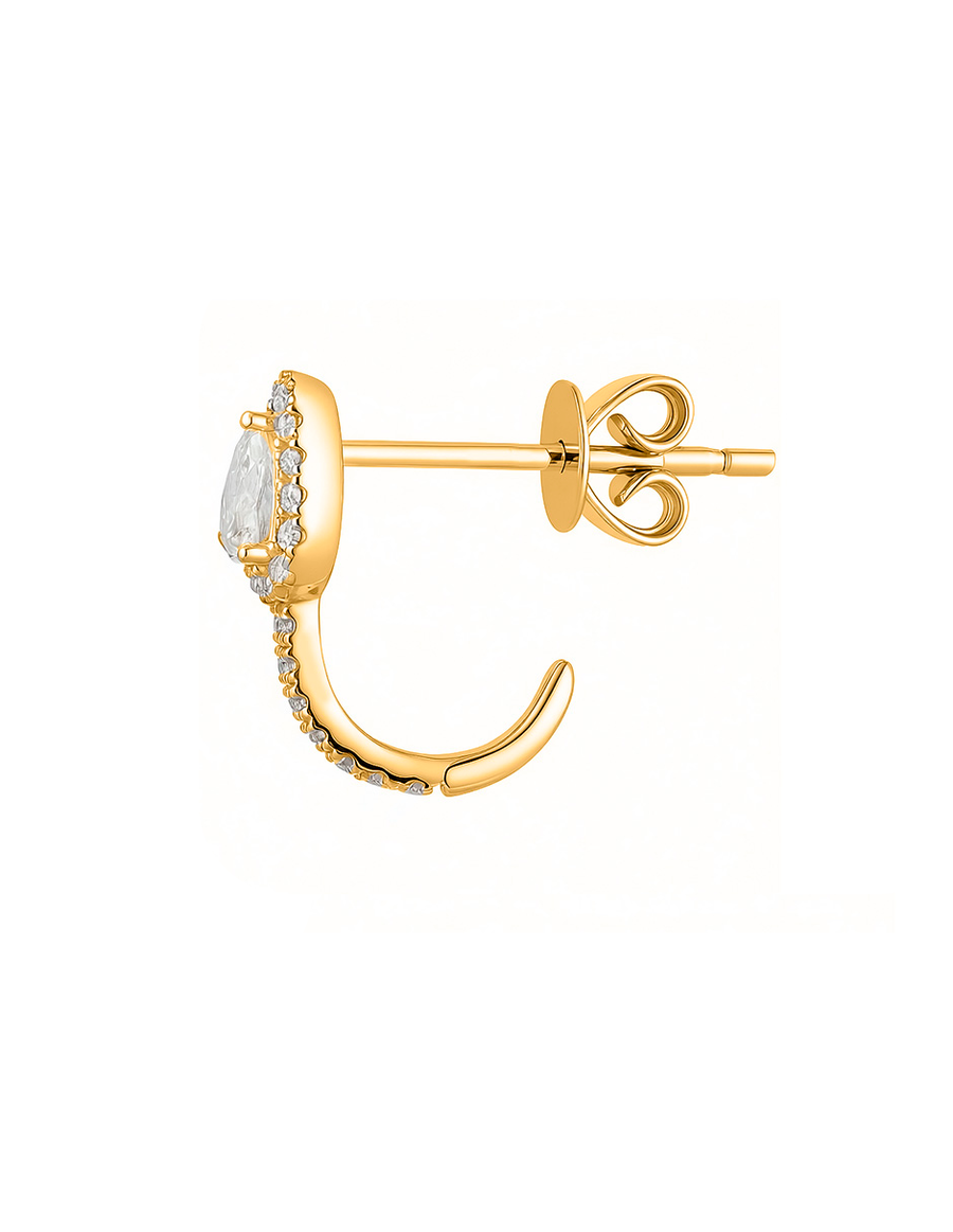 Aretes con Piedras Laterales