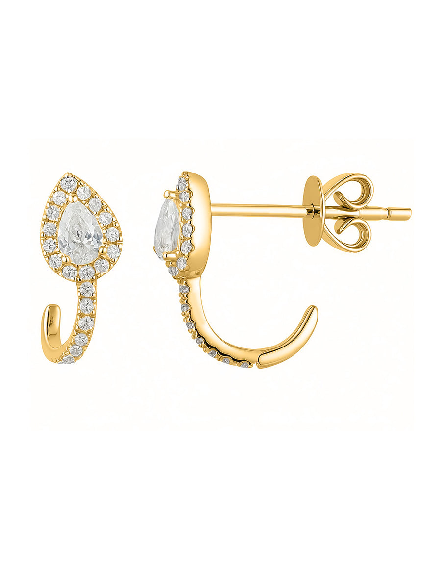 Aretes con Piedras Laterales