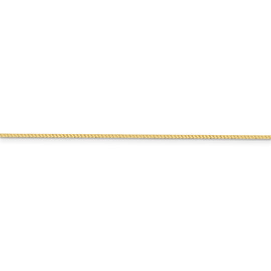 Cadena de serpiente octogonal de 14k y 1 mm