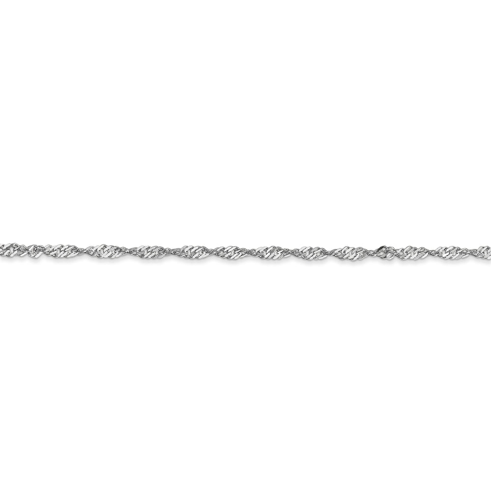 Cadena Singapur de 14k WG de 1,7 mm