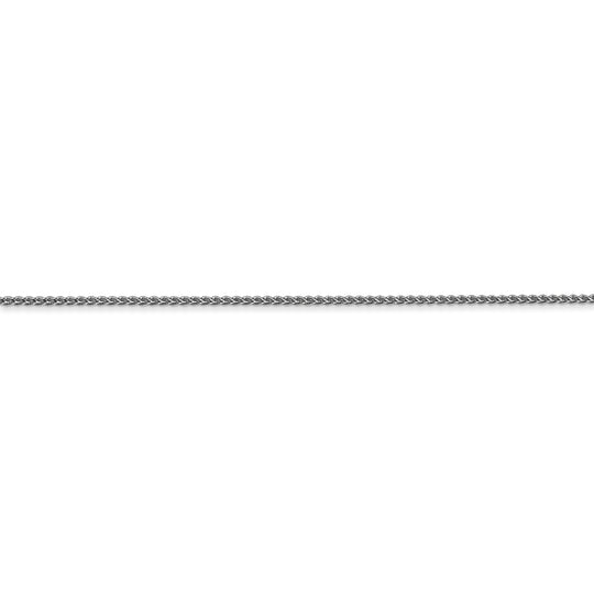 14k WG 1.05mm D/C Spiga Chain with Spring Ring Clasp