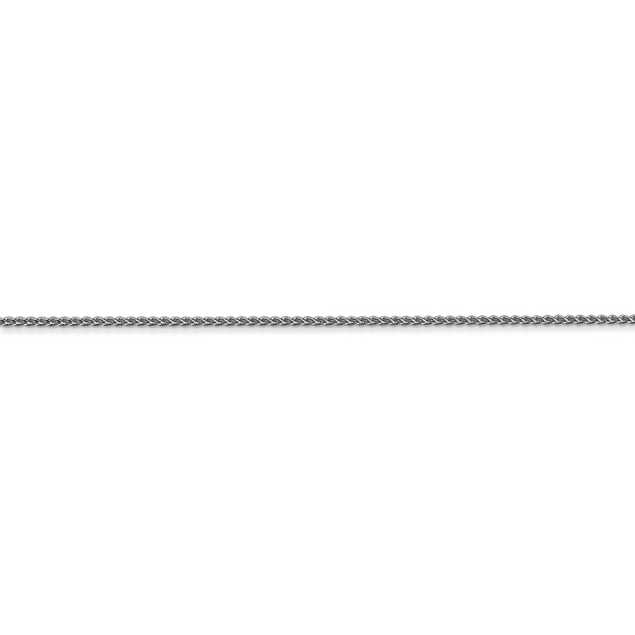 Cadena Spiga de 14k WG de 1,05 mm D/C con cierre de anillo de resorte