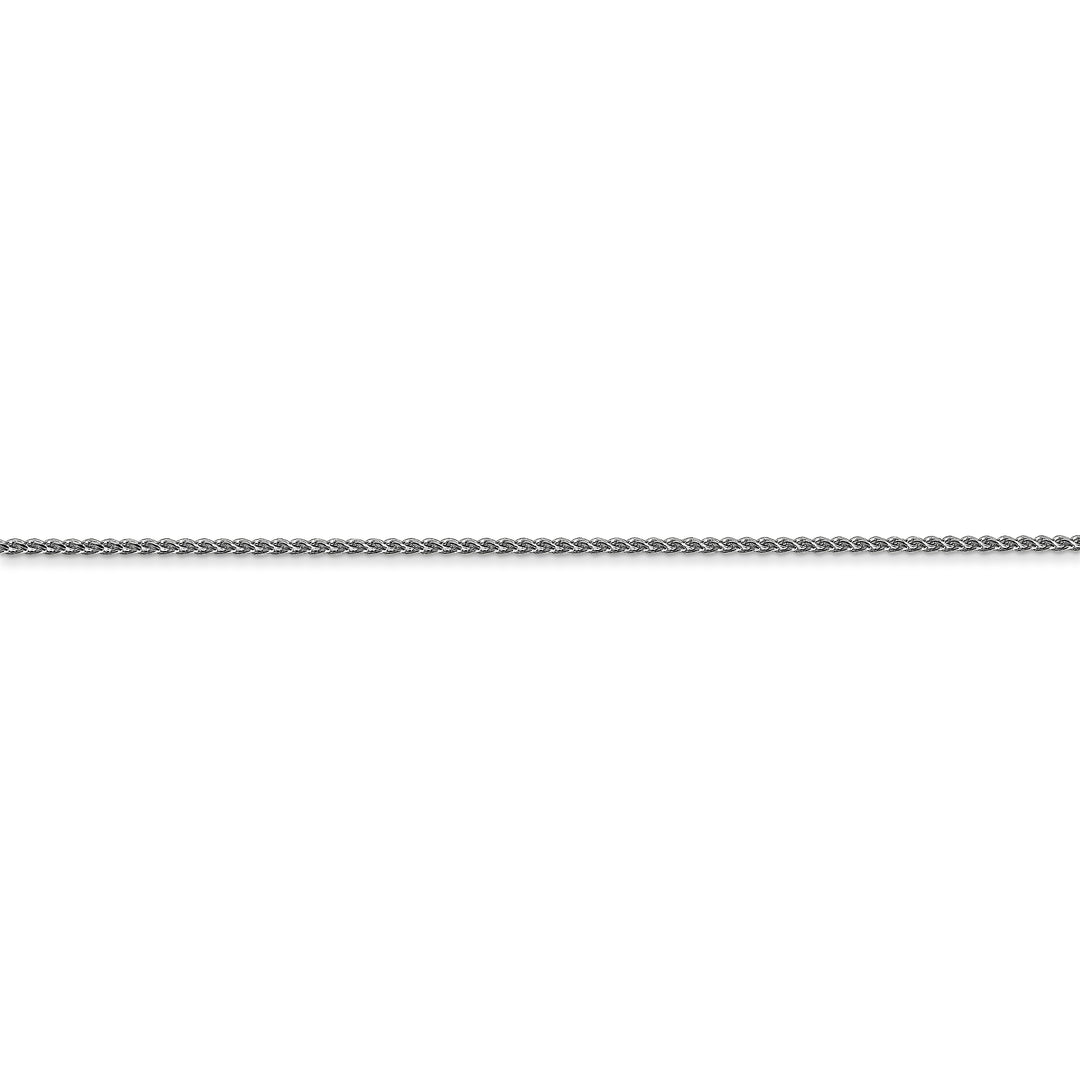 14k WG 1.05mm D/C Spiga Chain with Spring Ring Clasp