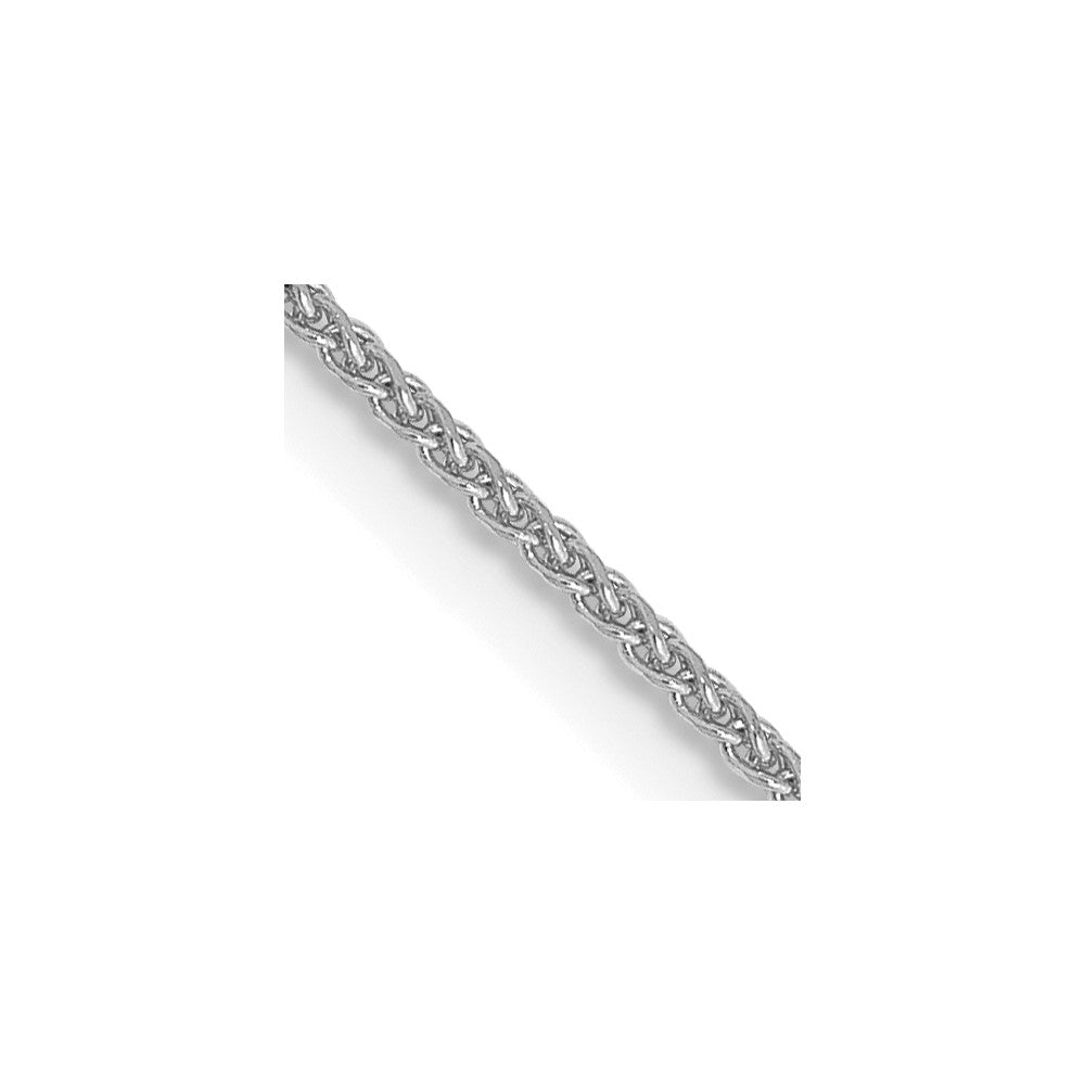 14k WG 1.05mm D/C Spiga Chain with Spring Ring Clasp
