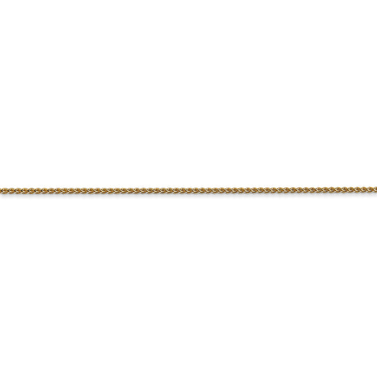 14k 1.05mm Spiga D/C with spring ring clasp chain