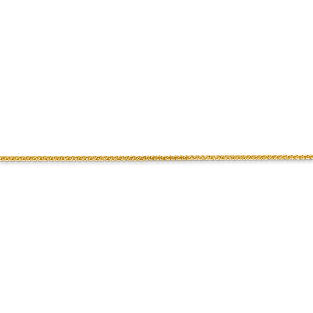 14k 18 inch 1.05mm herringbone chain with lobster clasp