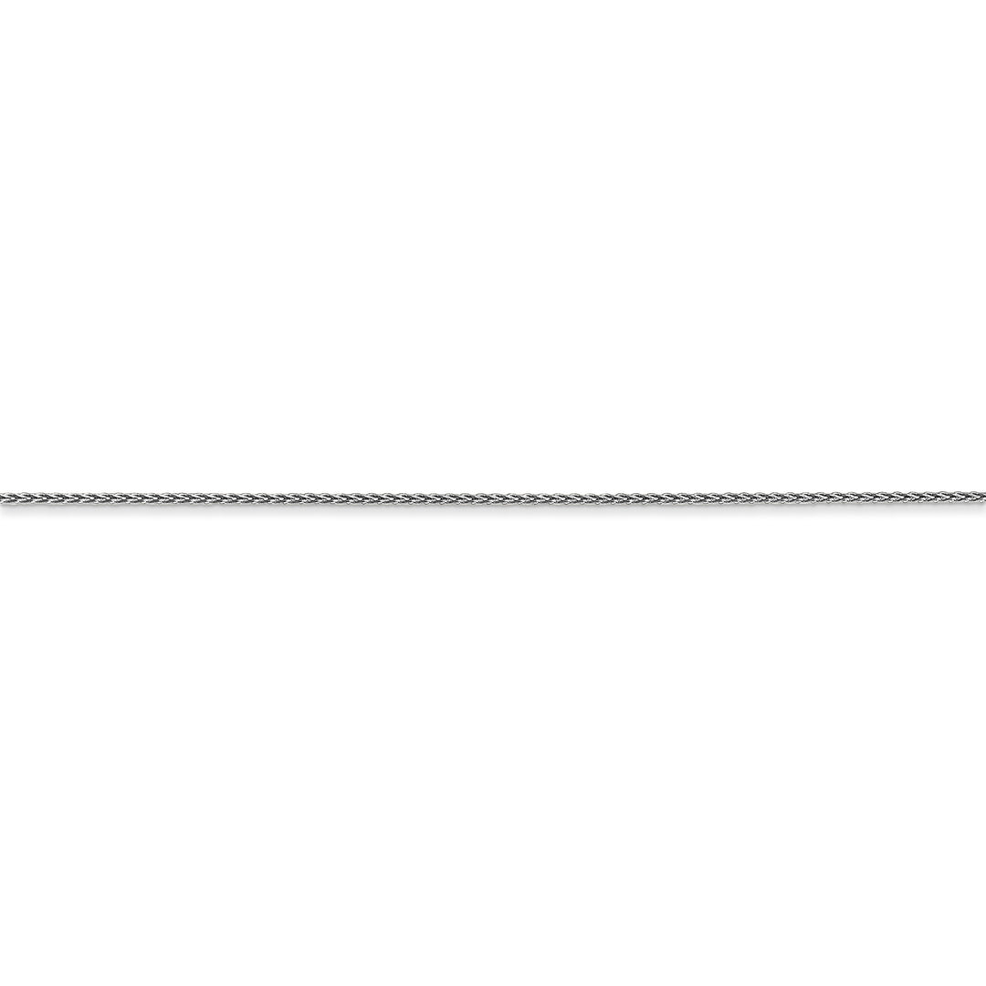 14k WG Spiga Chain, 0.85mm D/C with Spring Ring Clasp