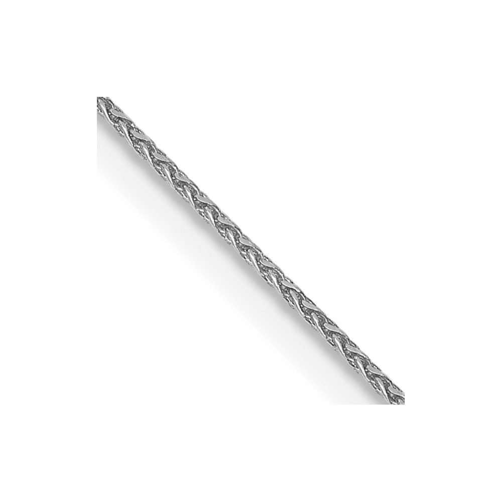 14k WG 0.85mm Spiga D/C with lobster clasp chain