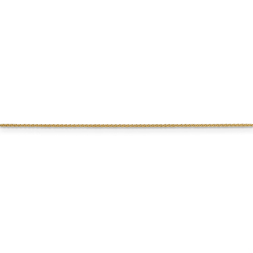 14k 0.85mm Spiga D/C with lobster clasp chain