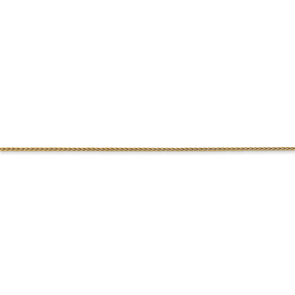 14k 0.85mm Spiga D/C with spring ring clasp chain