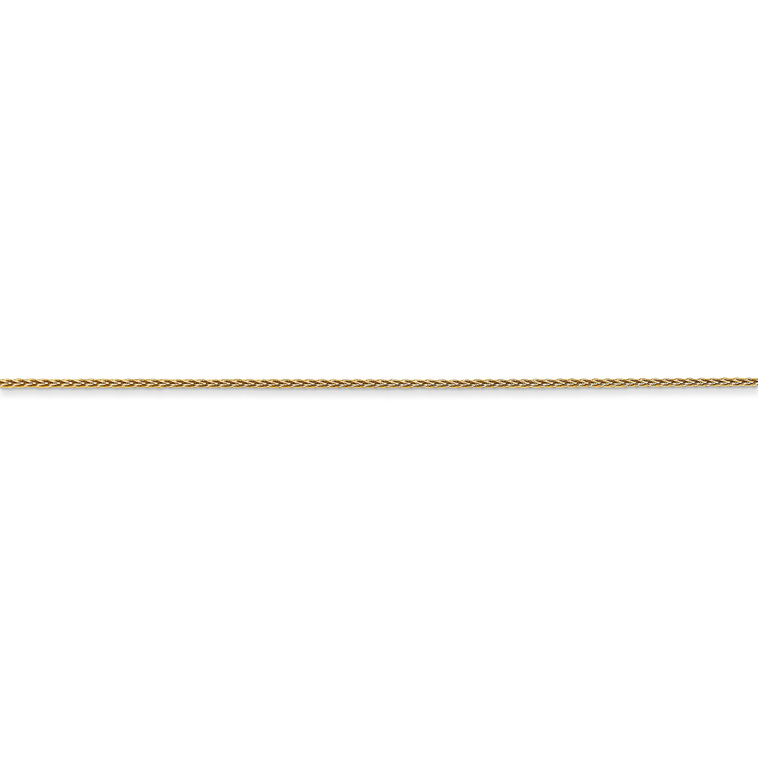 14k 0.85mm Spiga D/C with spring ring clasp chain