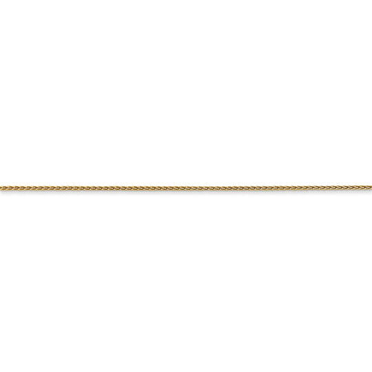14k 0.85mm Spiga D/C with spring ring clasp chain